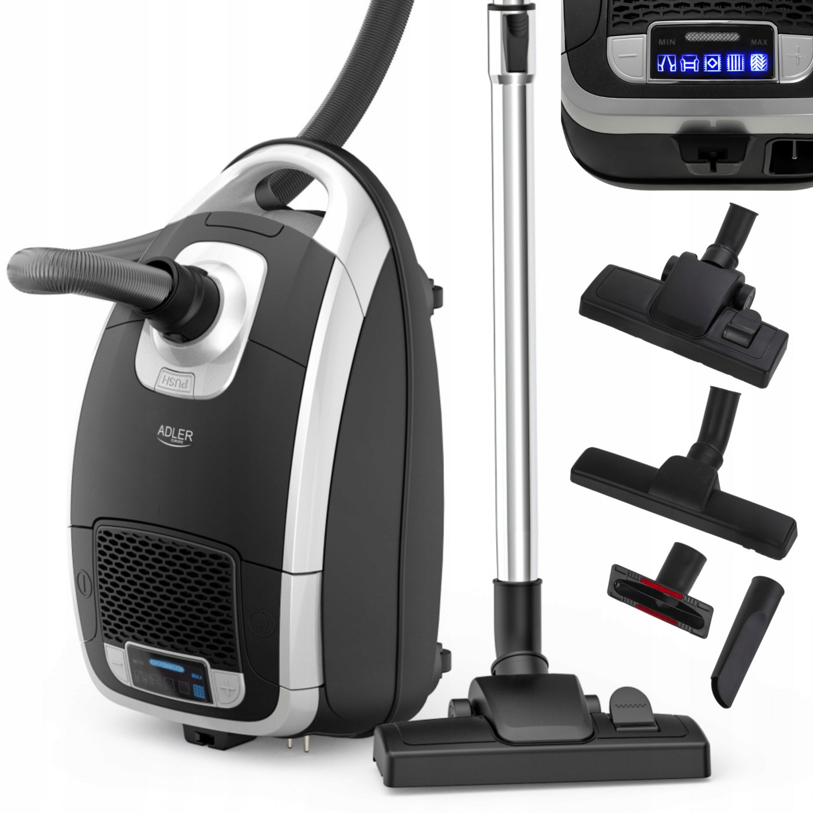 Vysavač Tradiční 5 programů Lehký 3200W 18kPa Filtr Epa 12