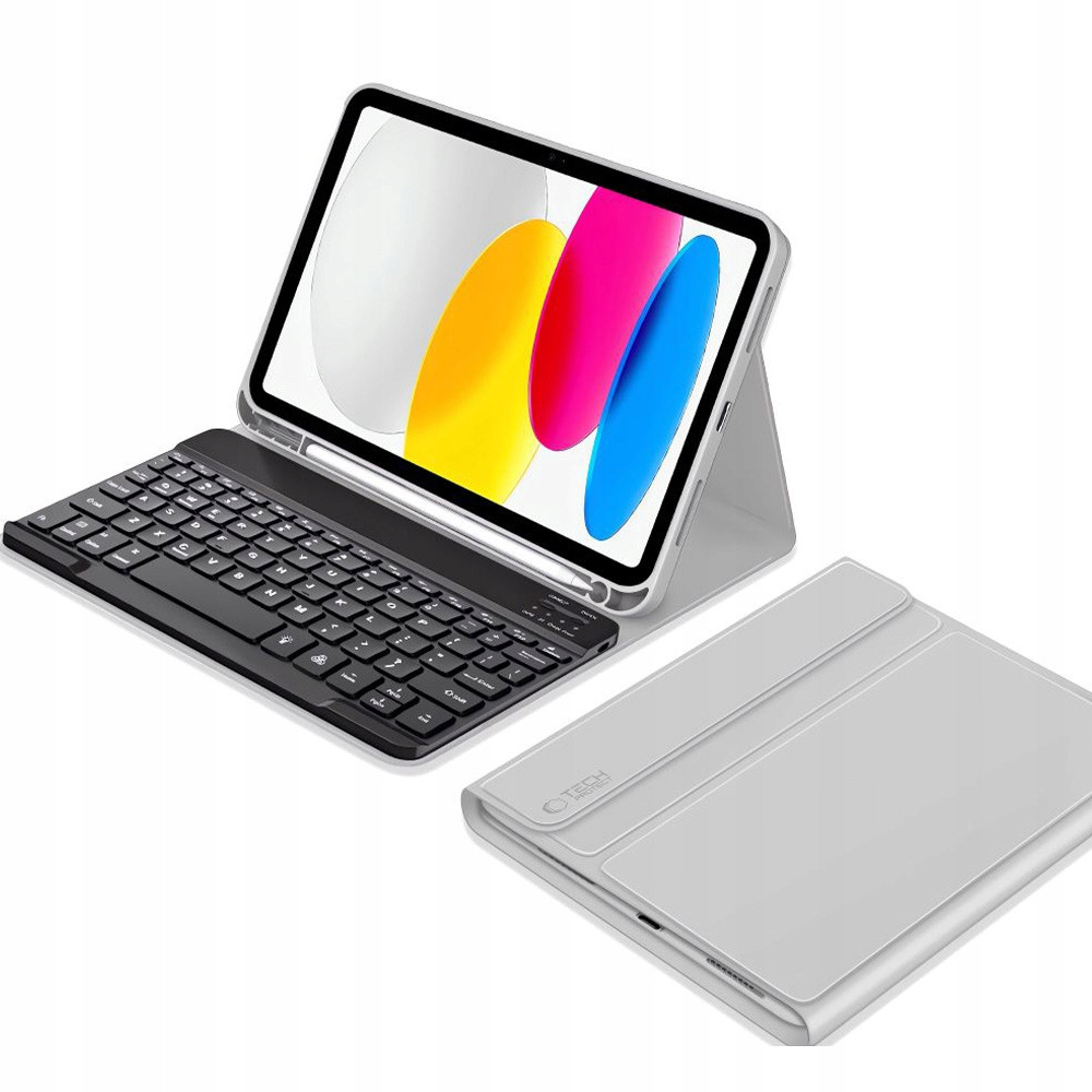 Pouzdro s klávesnicí Tech-Protect pro iPad 11/10 gen 2025/2022, pouzdro s klopou