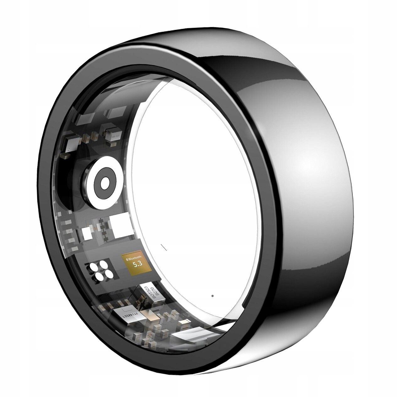 Smart Ring Inteligentní Prstýnek Velikost 7 Prsten Na Prst Tepová Frekvence Běh