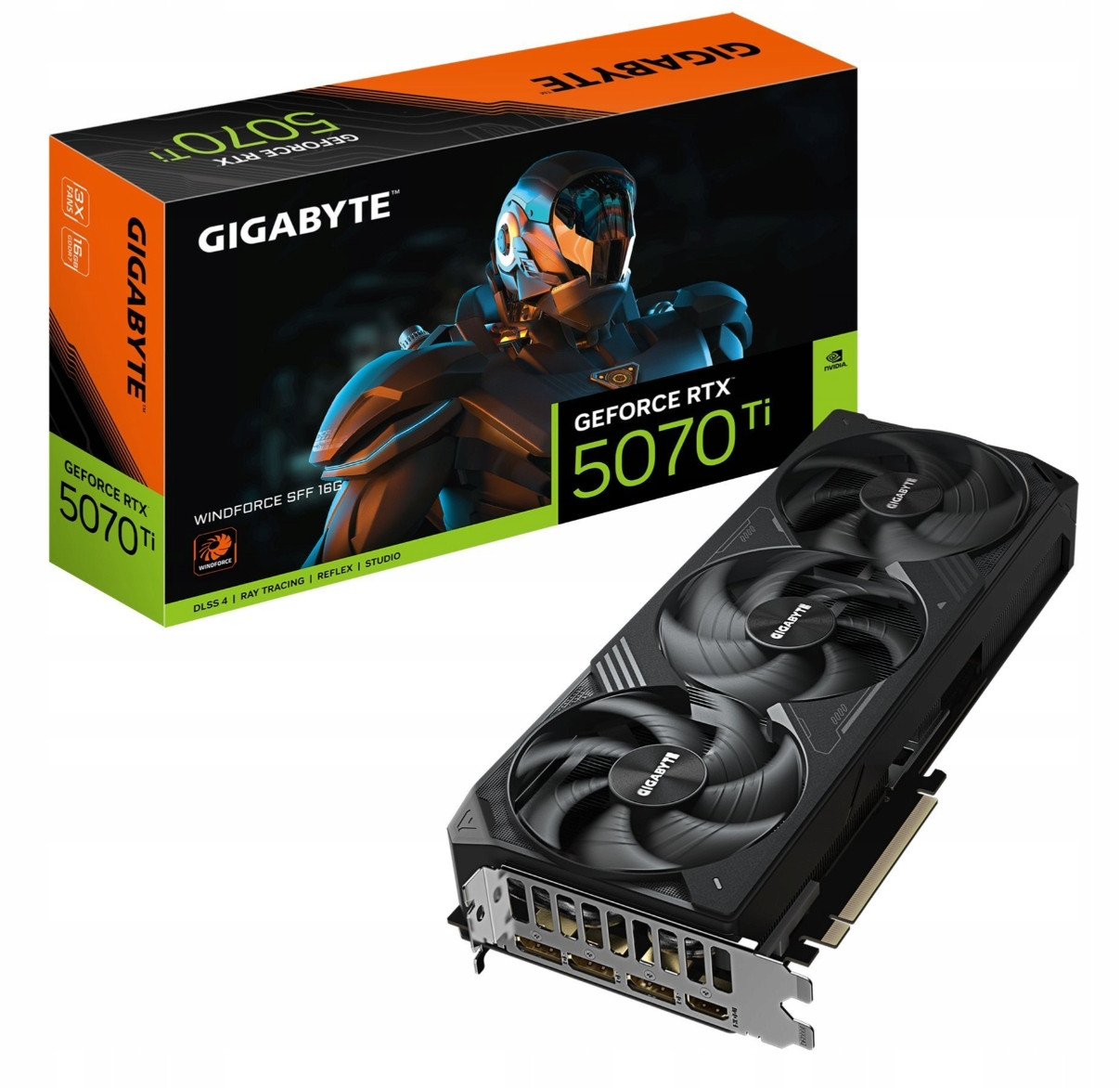 Gigabyte GeForce Rtx 5070 Ti Windforce 16GB GDDR7 DLSS4 (GV-N507TWF3-16GD)