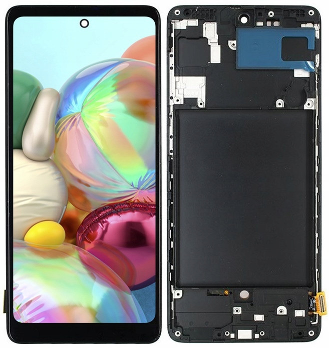 Displej pro Samsung Galaxy A71 A715 Oled LCD Rámeček