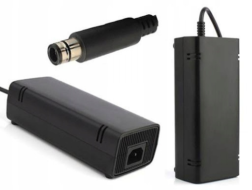 2 x Napájecí Adaptér Pro Konzoli Xbox 360 E Napájecí Kabel