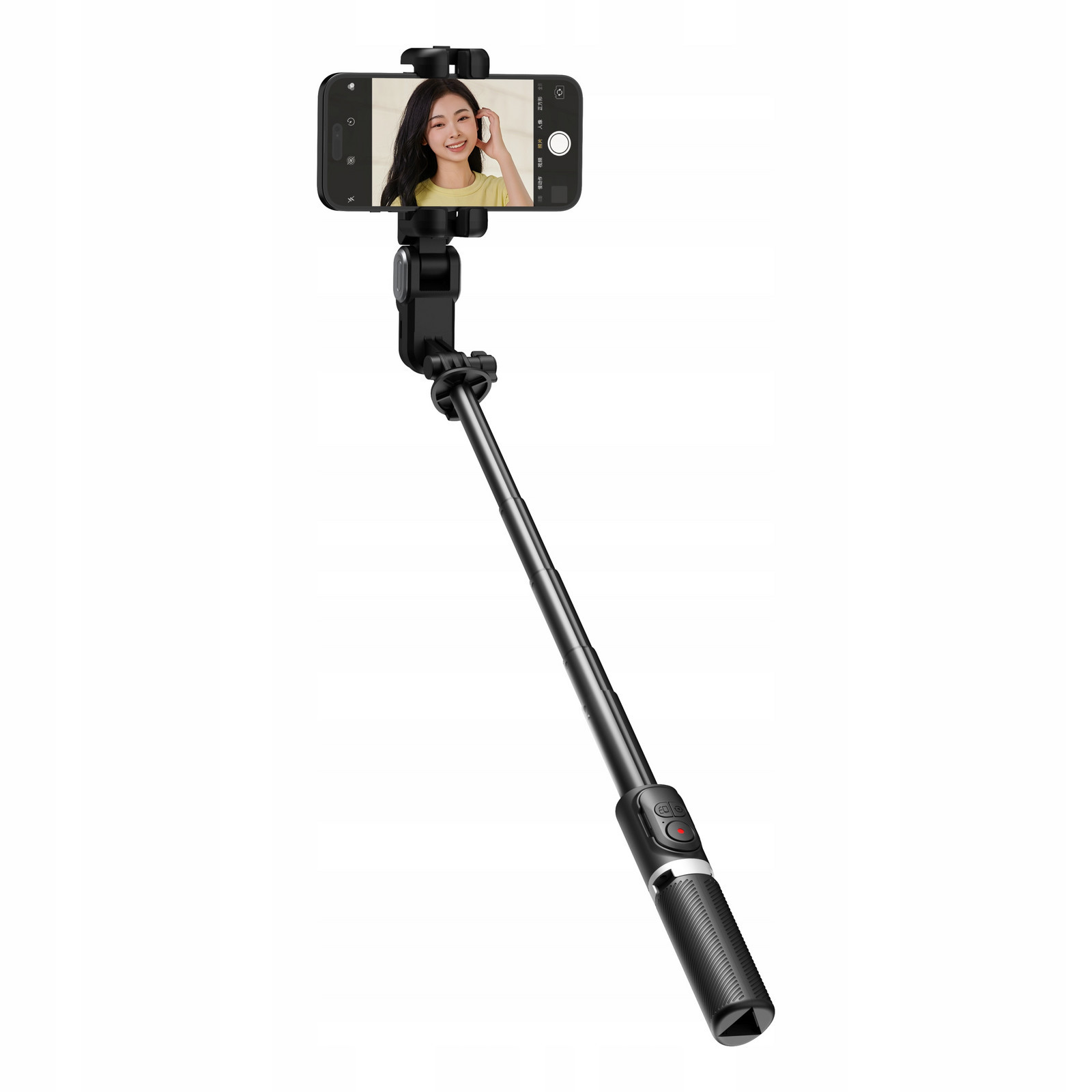 Gimbal Aochuan M1 Pro Stativ Selfie Stick Led lampa dálkové ovládání pro telefon