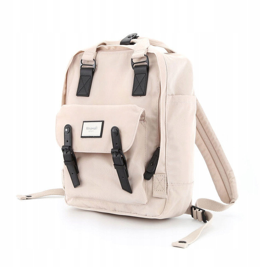 Prostorný béžový městský batoh s prostorem pro notebook Himawari