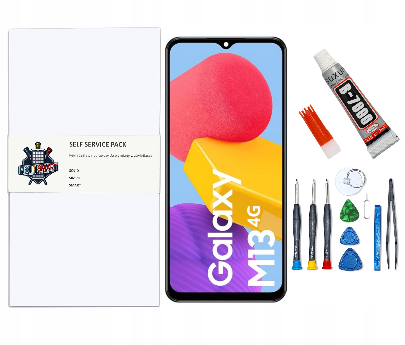Displej Pro Samsung Galaxy M13 4G Originál Rámeček Sada Pro Výměnu LCD