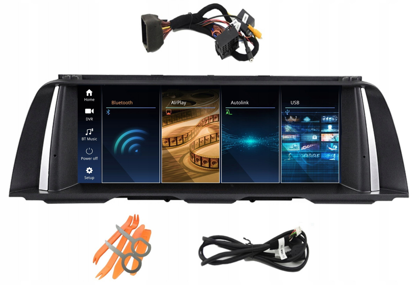 Linuxová Navigace Bmw Řady 5 F10 F11 CIC 2/16 Gb Carplay Android Auto