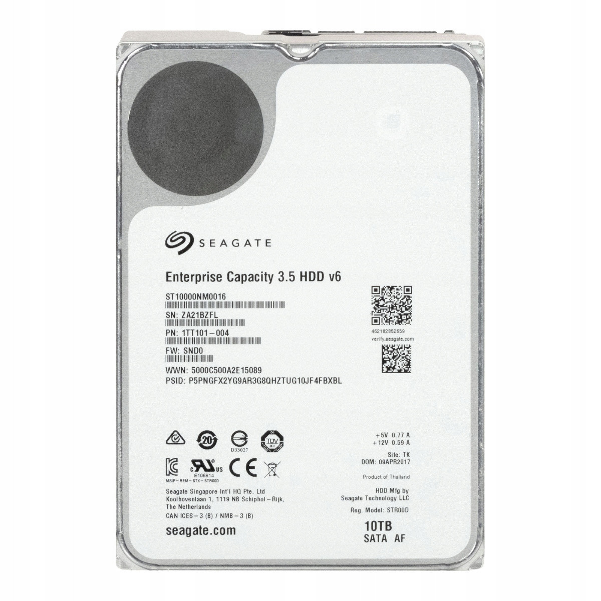 Seagate 10TB 7.2K 256MB Sata III 3.5'' ST10000NM0016