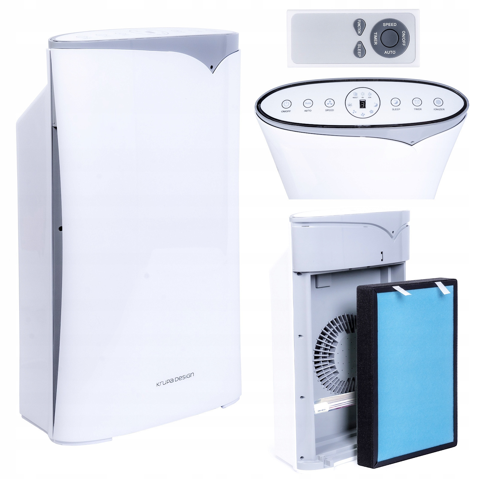 Čistička Vzduchu Uhlíkový Filtr Hepa H13 Uv