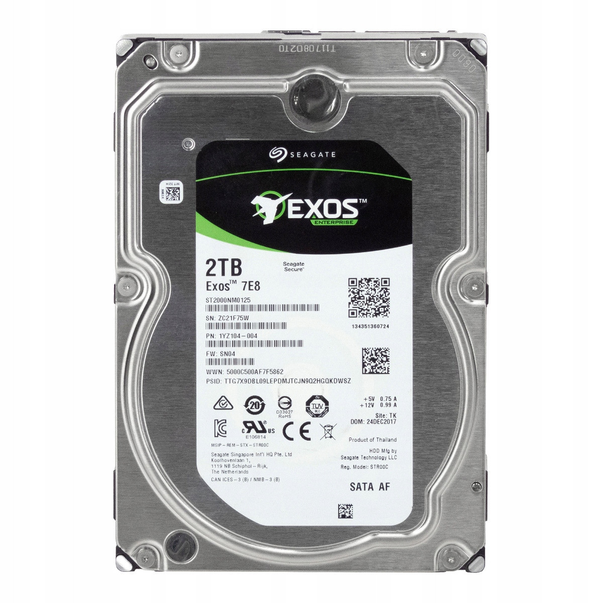 Seagate Exos 7E8 2TB 7.2K 128 Mb Sata III 3.5'' ST2000NM0125