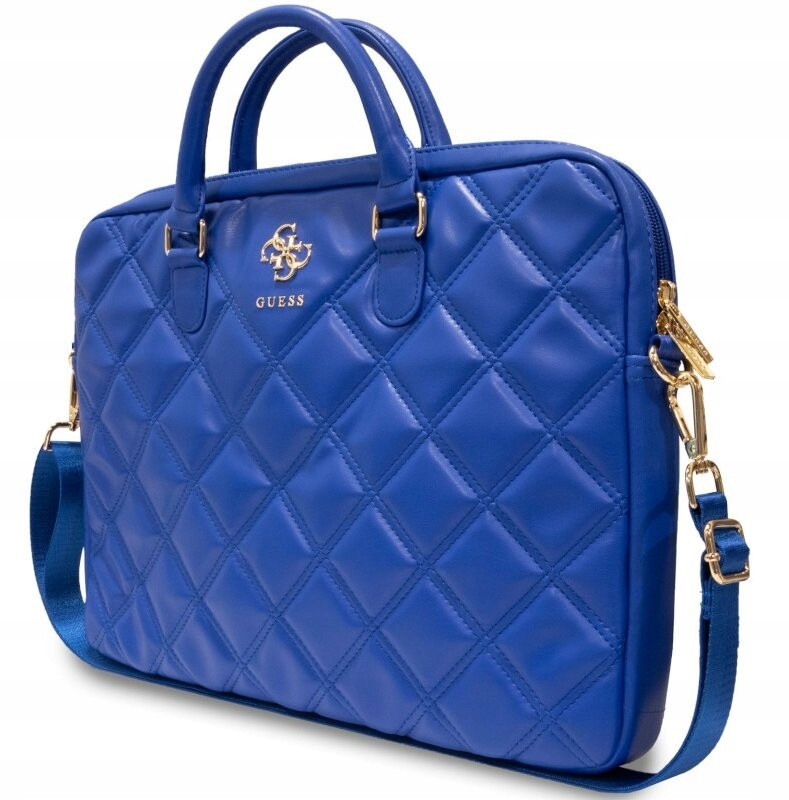 Elegantní Taška Na Notebook 15 a 16 Palců Guess Quilted 4G Modrá