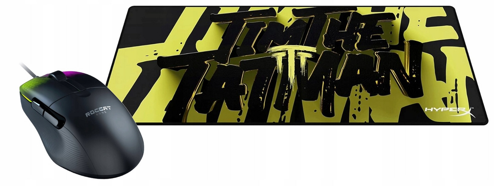 Herní sada Myš Roccat Kone Pro Velká Podložka Hyperx Pulsefire