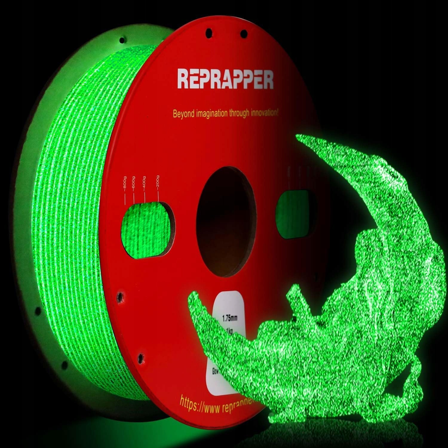 Filament Spectrum Pla Glitter 1.75 mm Emerald Green Zelená 1 kg