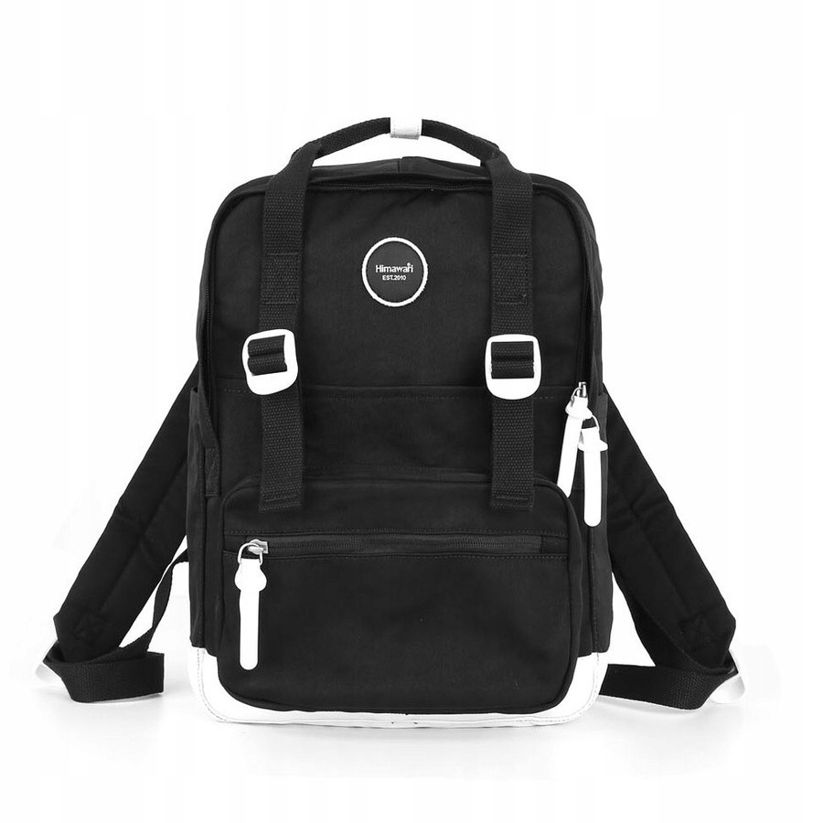 Černý, prostorný batoh s vnější kapsou Himawari