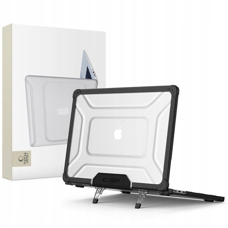Tech-protect Smartshell Pro Macbook Air 15 M2 M3 M4 2023-2025 Černá/černá