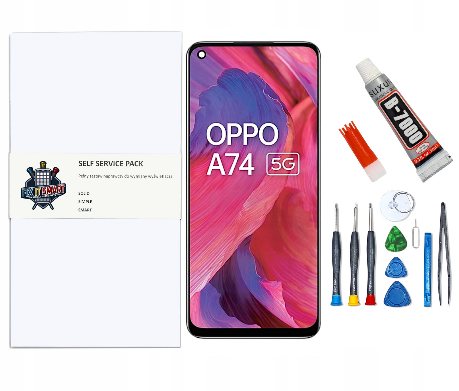 Displej Pro Oppo A74 5G Originál Rámeček Sada Pro Výměnu LCD Displeje