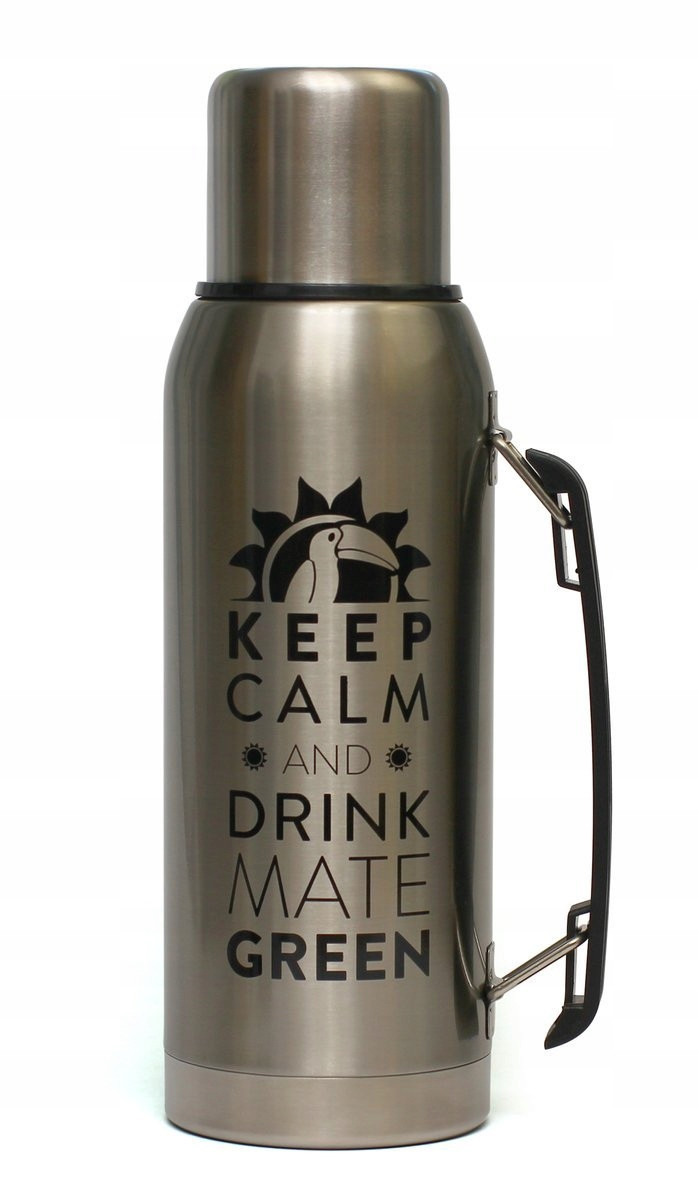 Originální Termoska inox Silver 1l na yerba maté pro Yerba Mate