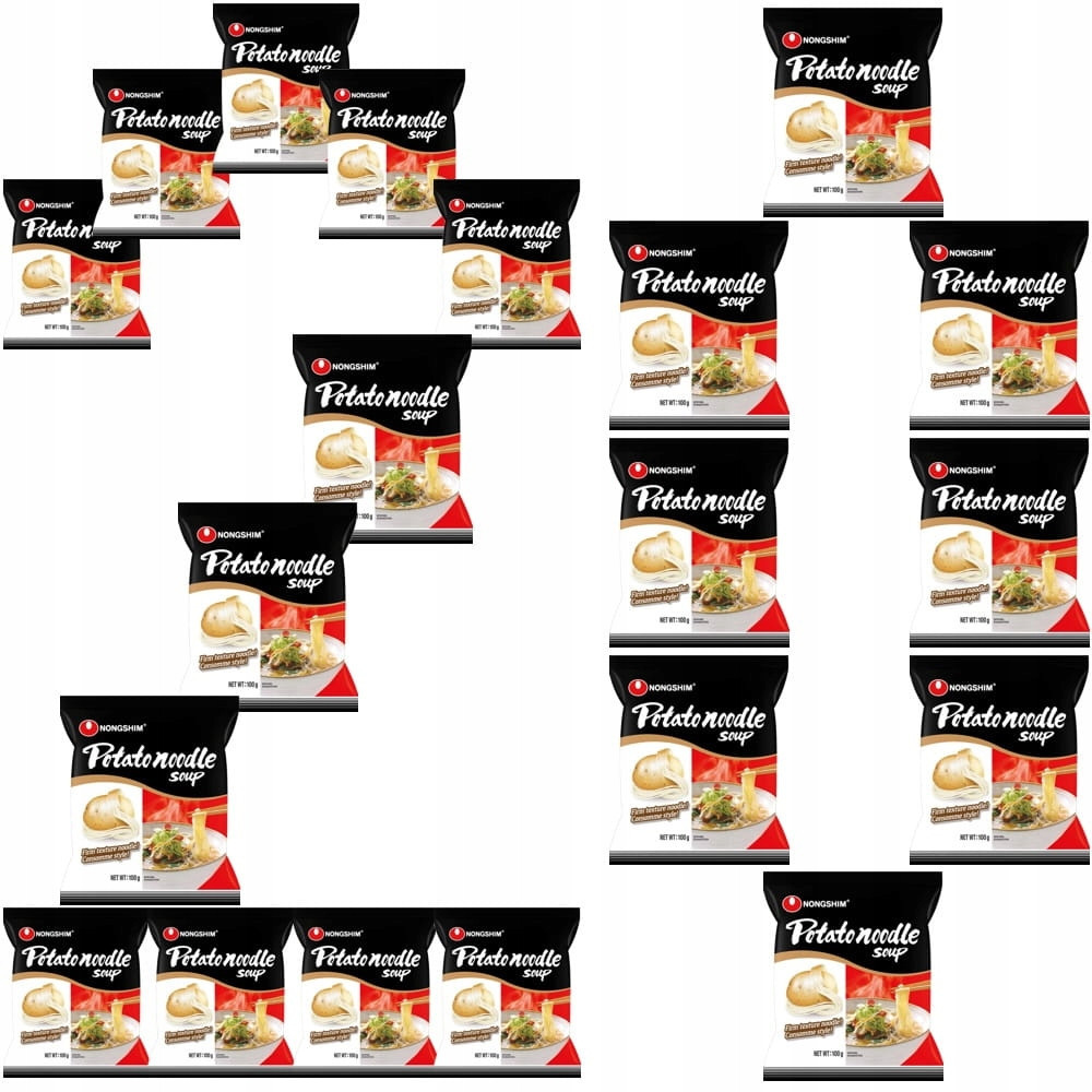 20 x Korejská instantní polévka s bramborovými těstovinami 100 g Nong Shim
