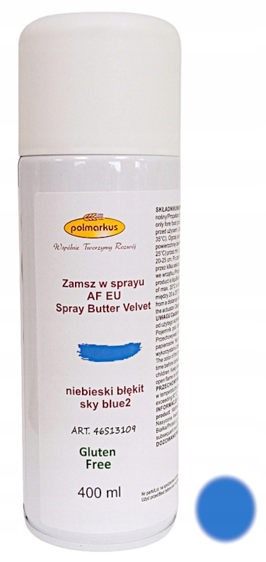 Semiš ve spreji Polmarkus Modrá Světle Modrá 400ml