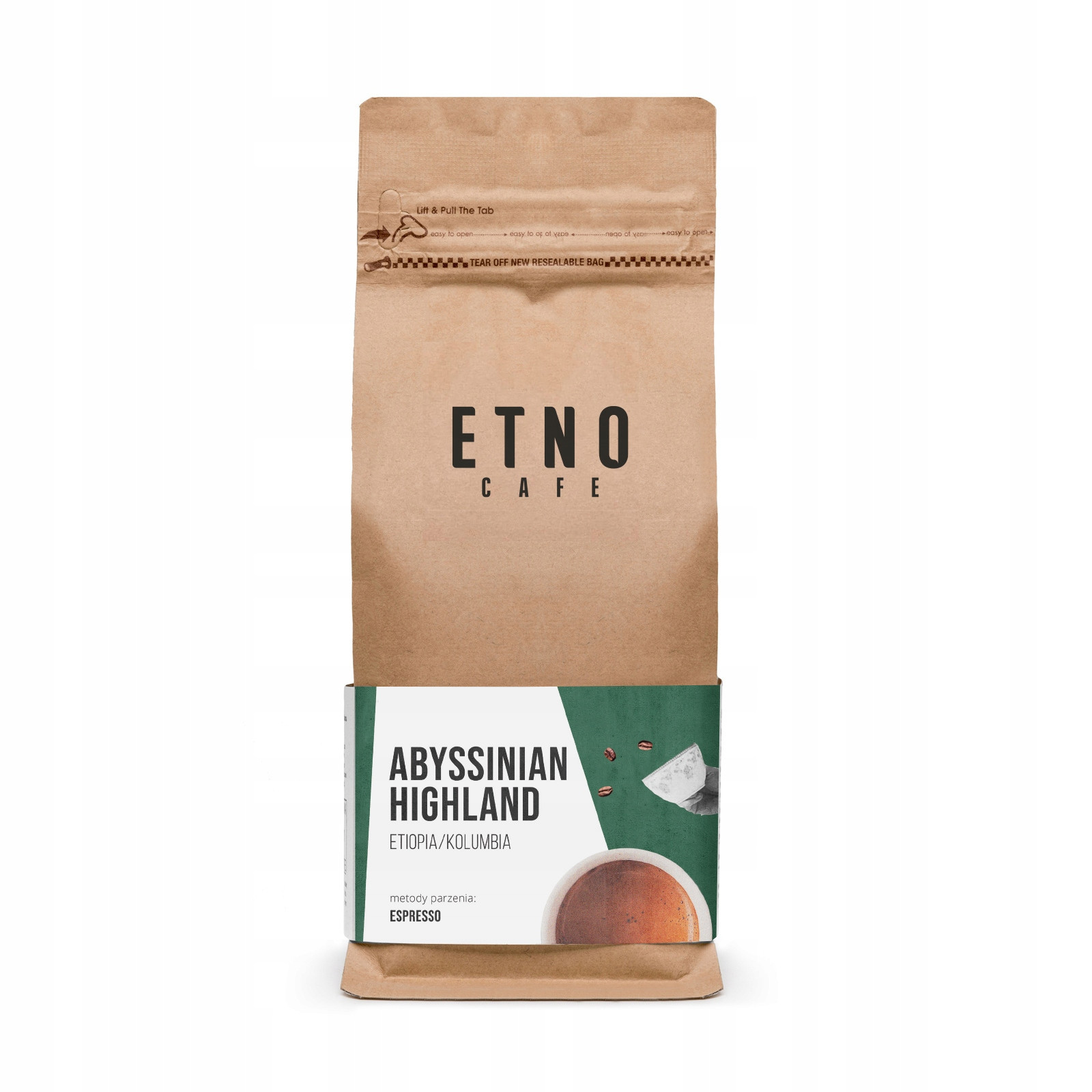 Zrnková káva Etno Cafe Abyssinian Highland 1kg