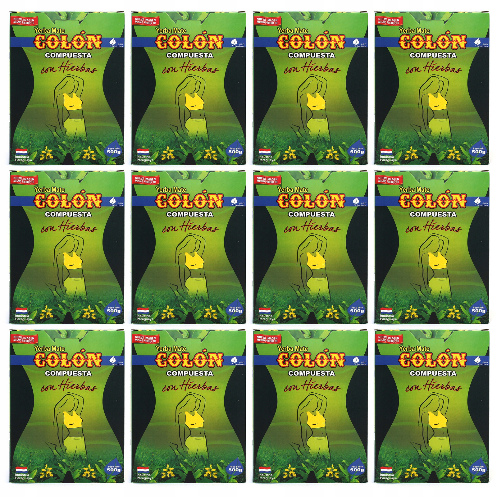 Yerba Mate Colon 90 60 90 hubnutí 12x 500g Moc přírody 100% 6kg