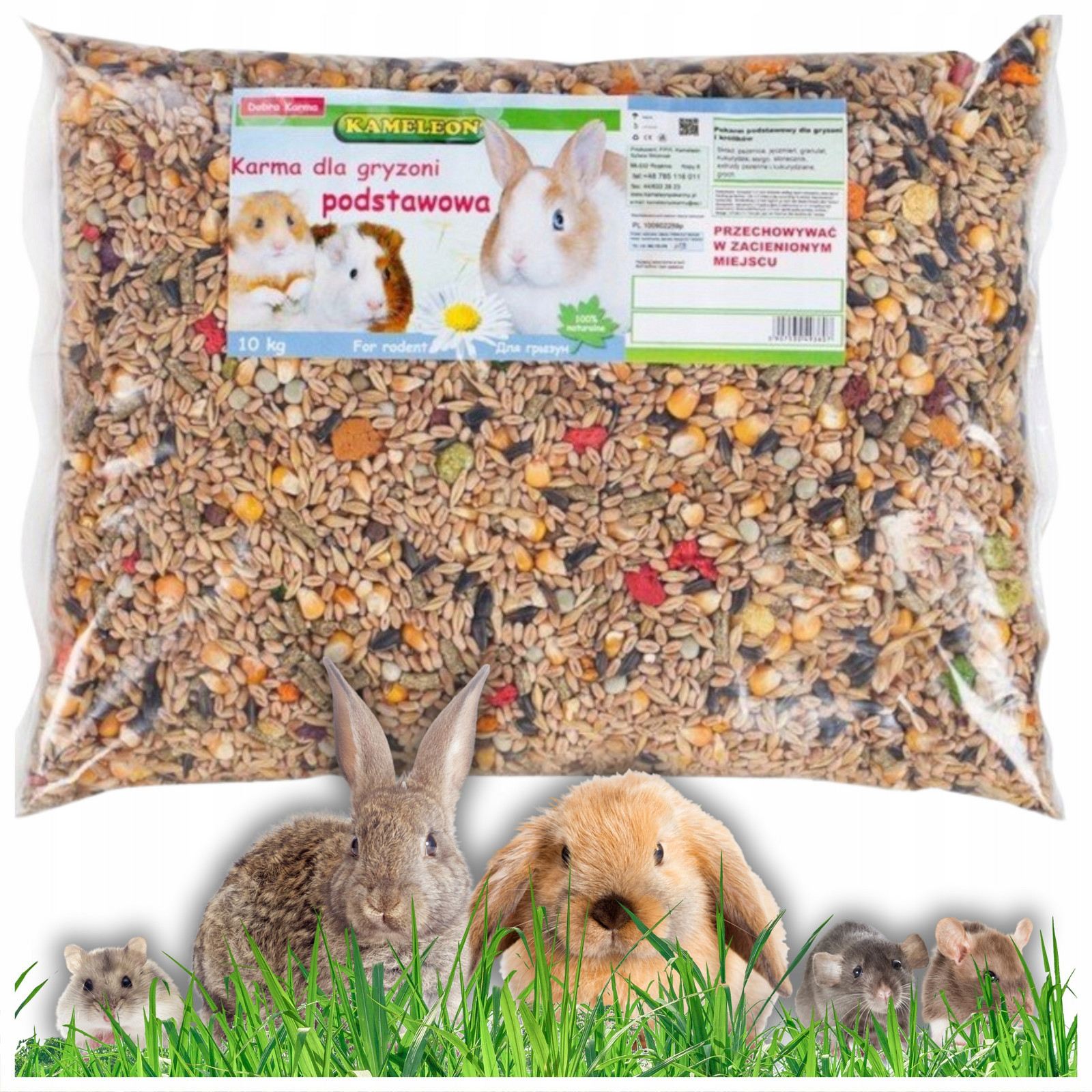 Kameleon Směs Pro Hlodavce A Králíky Domácích Zvířátek Sáček 10 kg