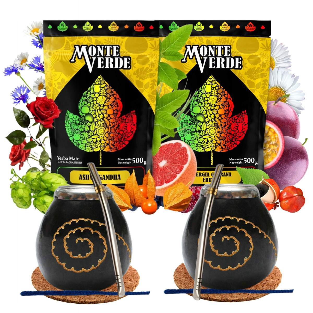 Dárková Sada Yerba Mate Tykev Caracas Bombille Pro Dva