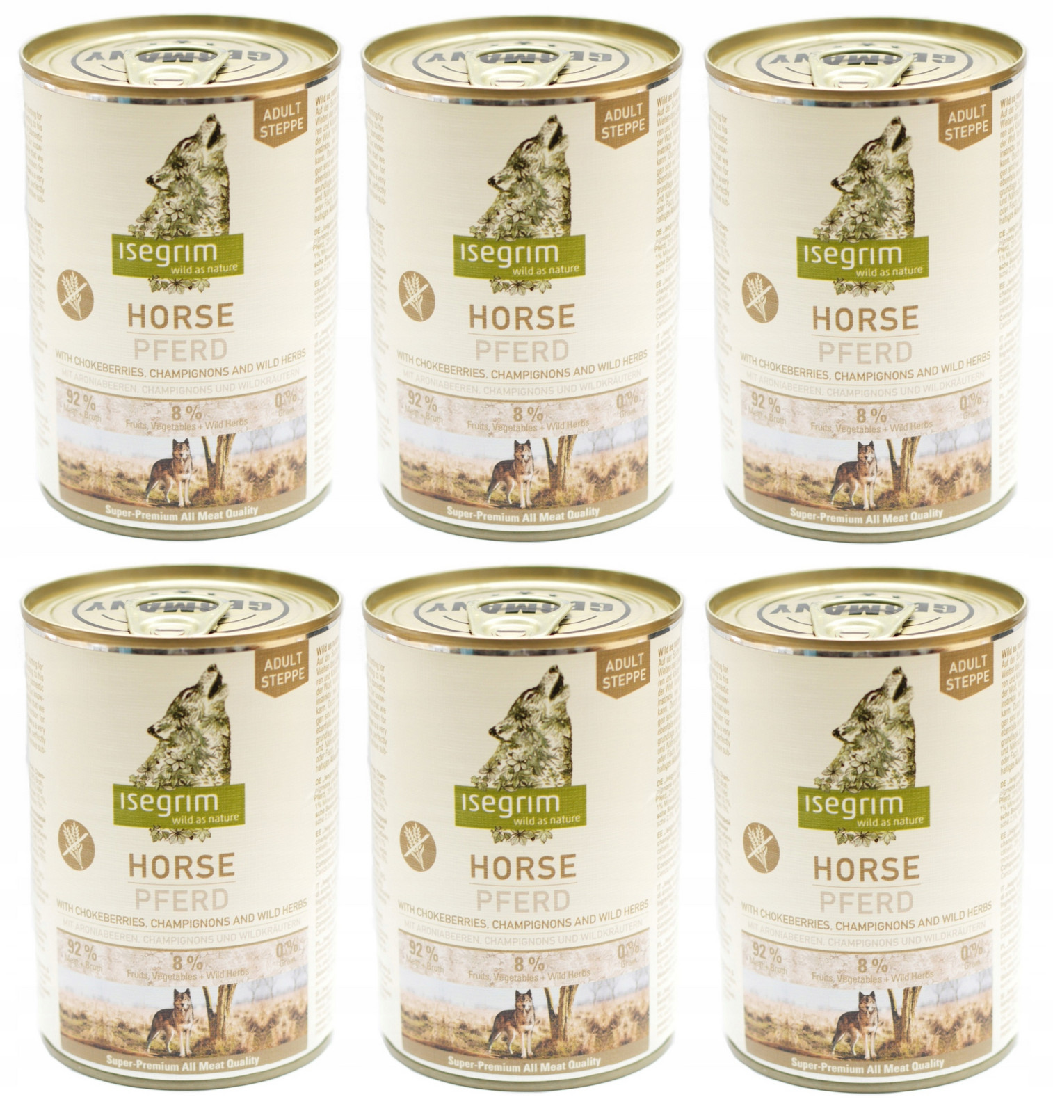 Isegrim Adult 6 x 400 g - koňské