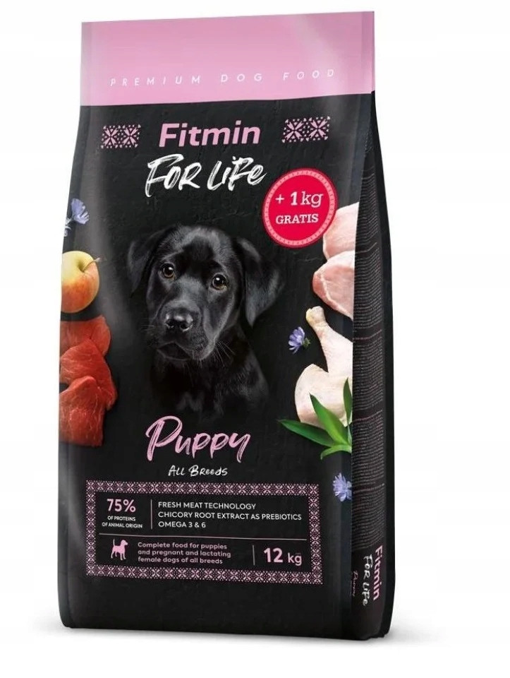 Fitmin Dog for Life, 12 + 1 kg zdarma - Puppy All Breeds