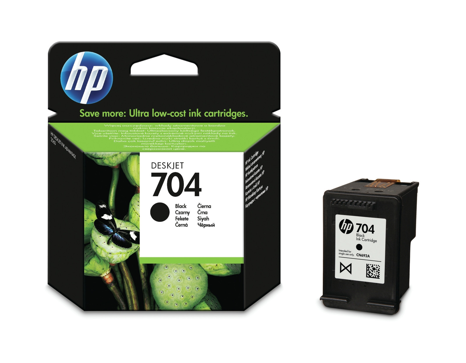2 x Inkoust Hp černý Hp 704 CN692AE 480 str. originální