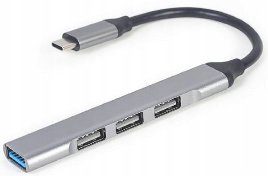 2 x Gembird 4-portový Usb Hub typu C port Usb 3.0 x 1 port Usb 2.0 x 3 sreb