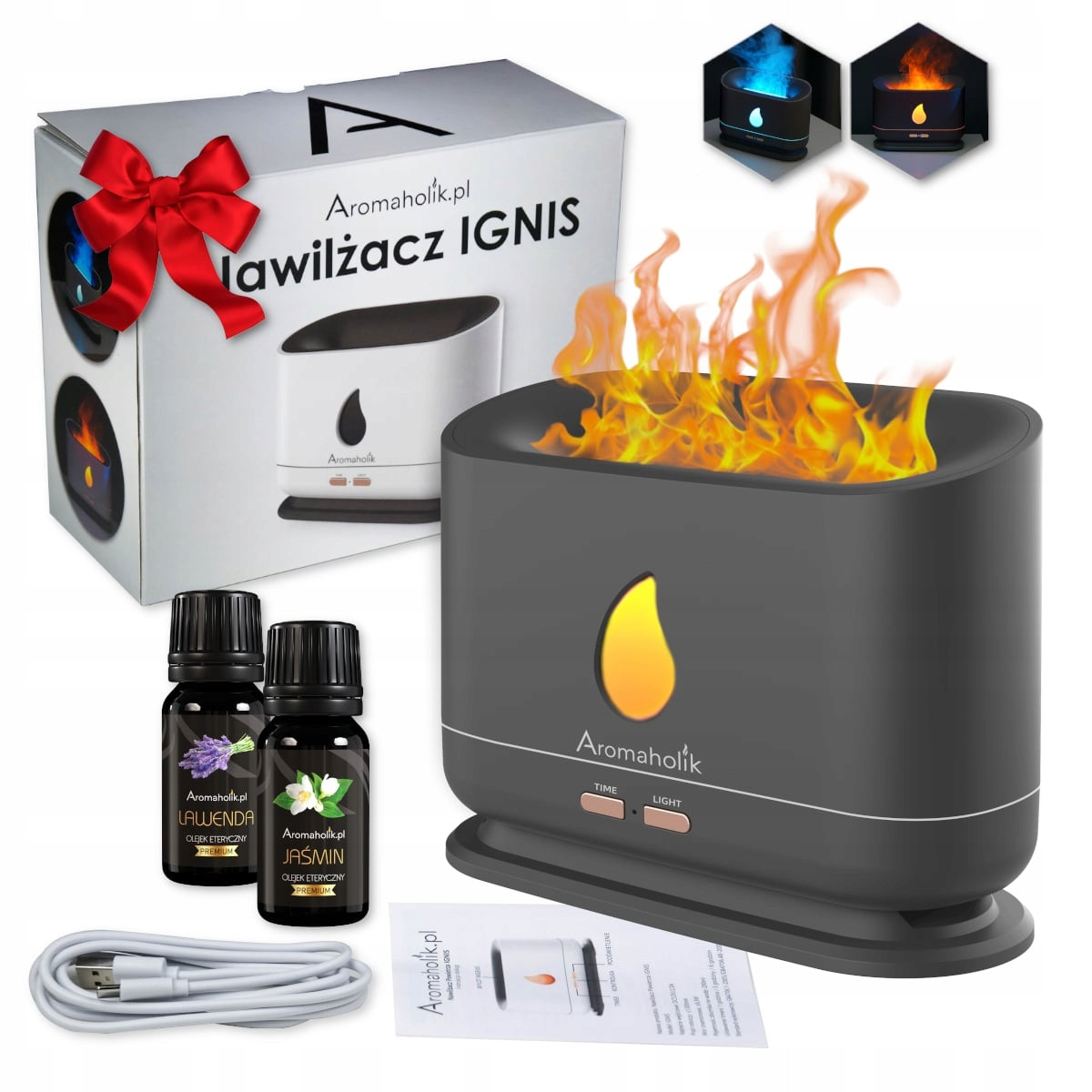 Evaporační zvlhčovač Aromaholik Ignis 12 W 0,2 l Černý olej bonus