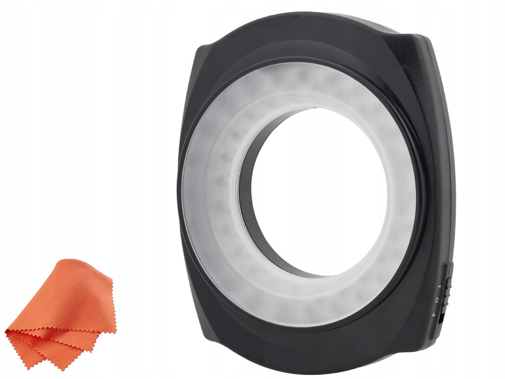 Kruhová lampa Jjc LED-48IO s adaptéry na objektiv