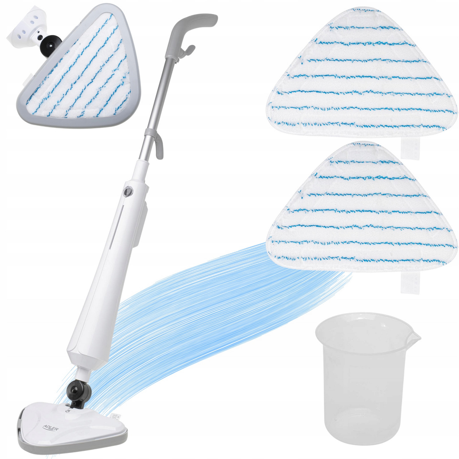 Elektrický parní mop Parní čistič 1300 W * Eko čištění bez chemie *