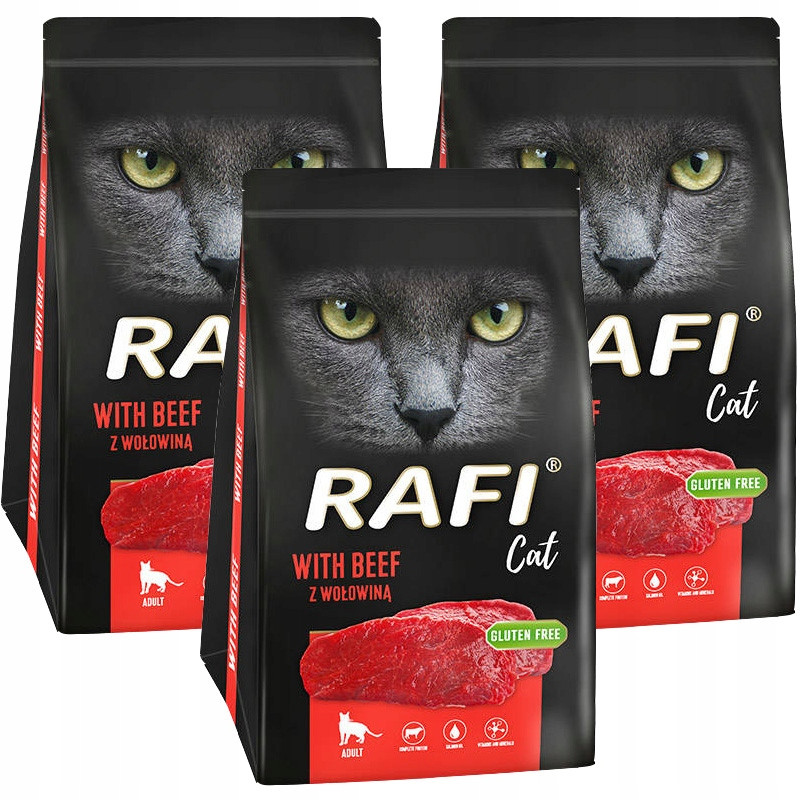 Rafi Cat suché krmivo s hovězím masem 1,5 kg