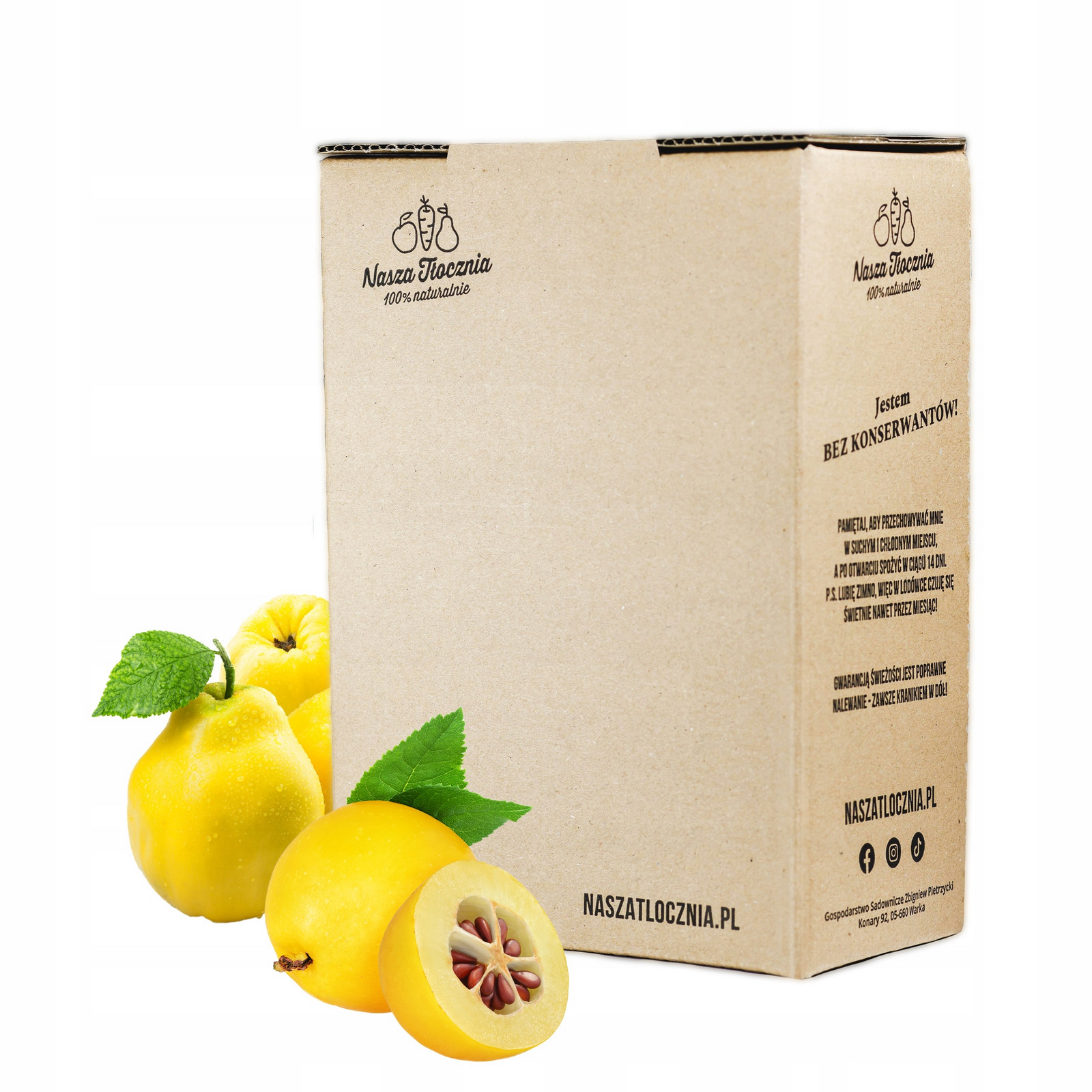 Nfc šťáva 100% lisovaná Kdoulovec Japonský není kdoule Čirý z kdoule 3L