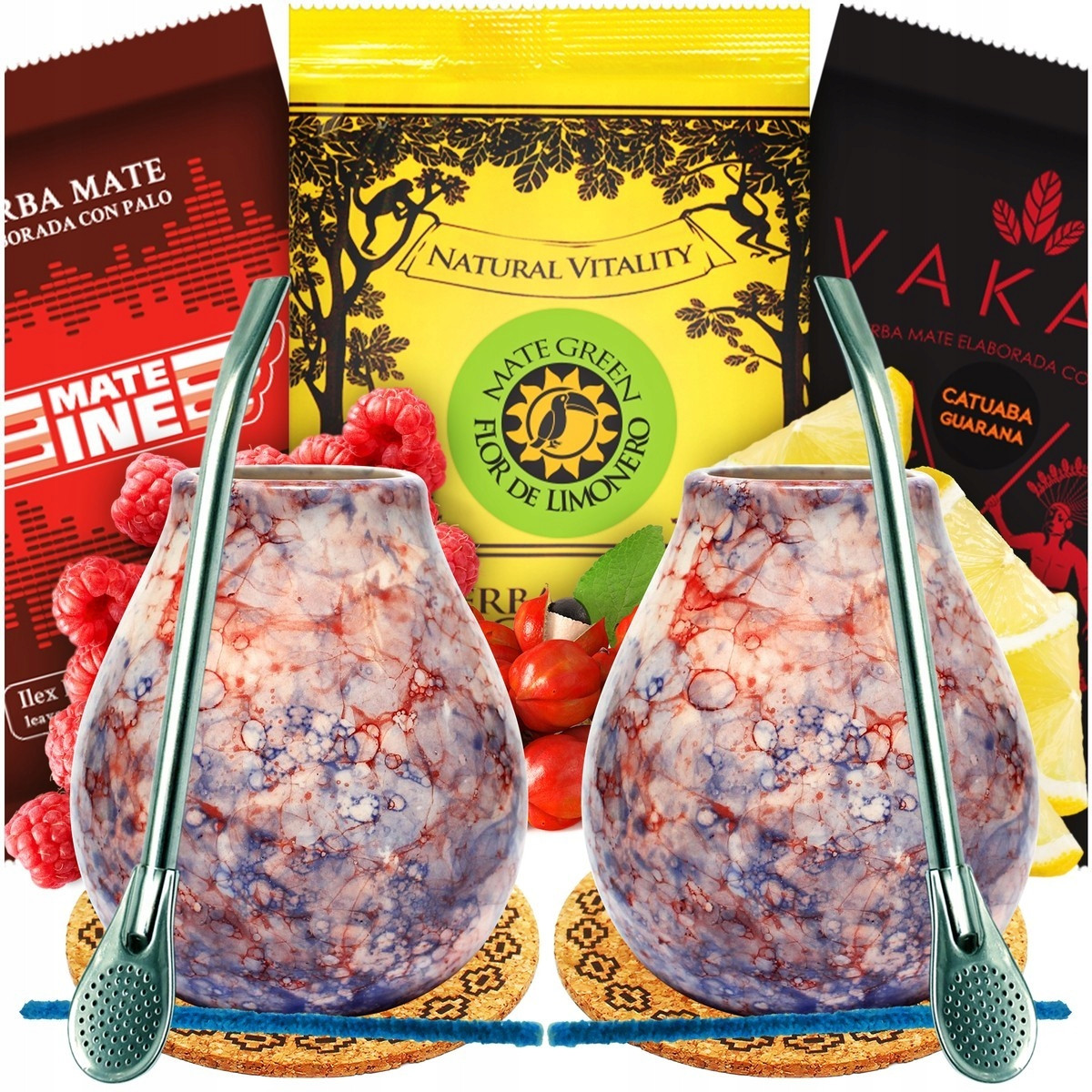 Sada Yerba Mate Matero bombilla Pro Dva Caleidoscope 360 Ml