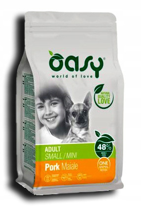 Oasy suché krmivo pro psy One Protein Mini Adult vepřové maso 2,5 kg