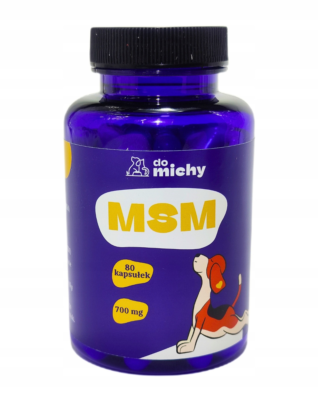Msm v kapslích pro psa, doplněk Do michy 80ks na klouby, regenerace