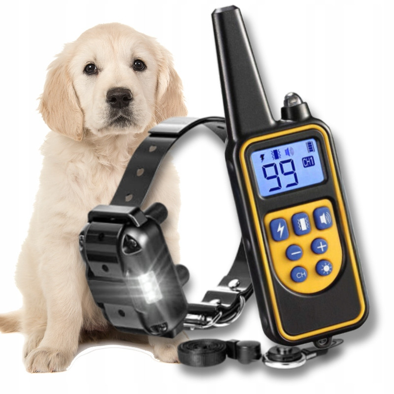 Elektrický Výcvikový Obojek Pro Psa Treser Ledový Výcvikový Obojek 800 M