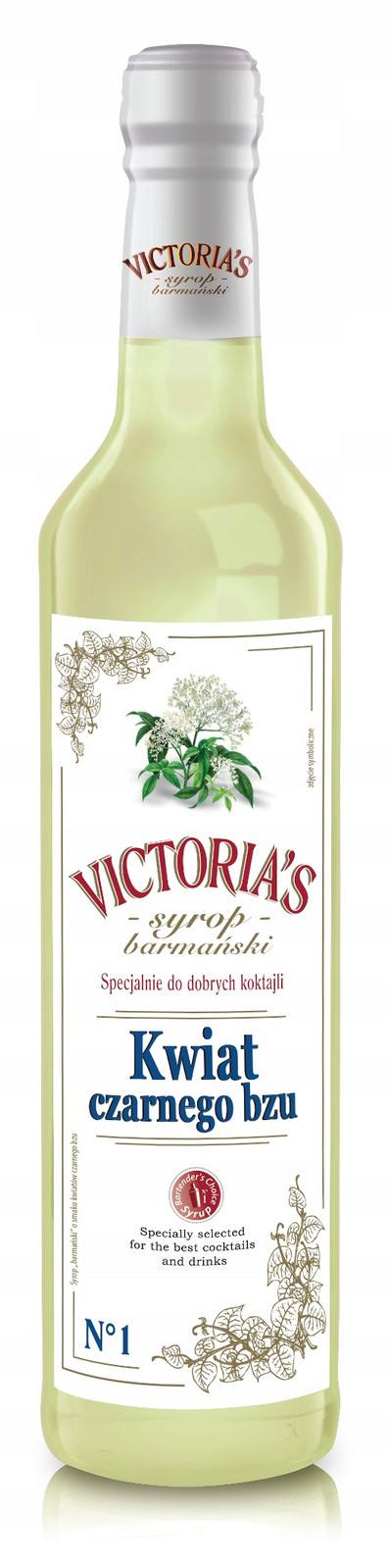 2 x Barmanský sirup do kávových nápojů Victoria Cymes Květ Černého Bezu 490