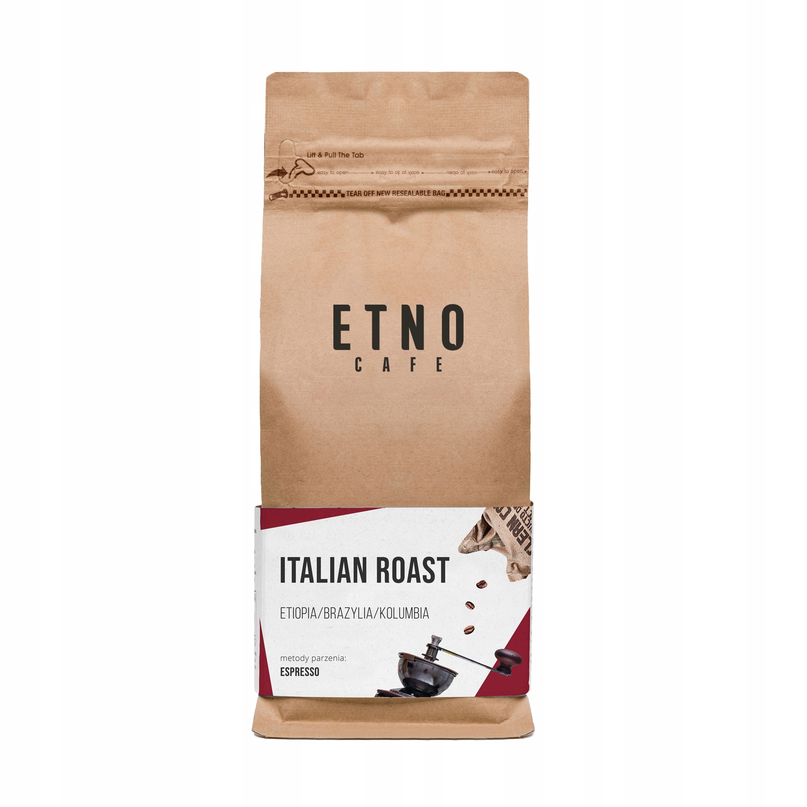 Zrnková káva Etno Cafe Italian Roast 1kg