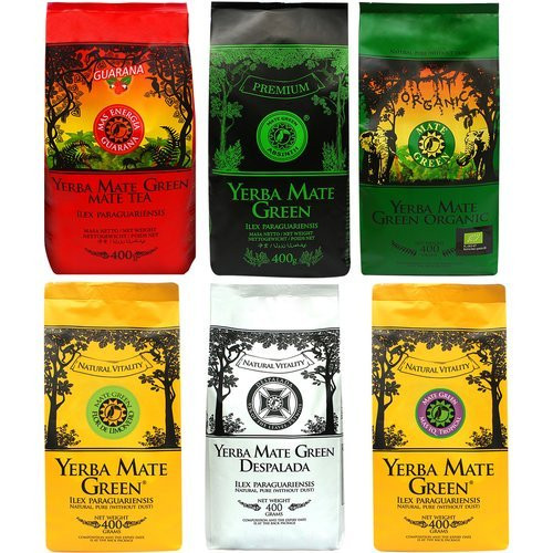 Yerba Set Mate Green 6x 400g Guarana Organic