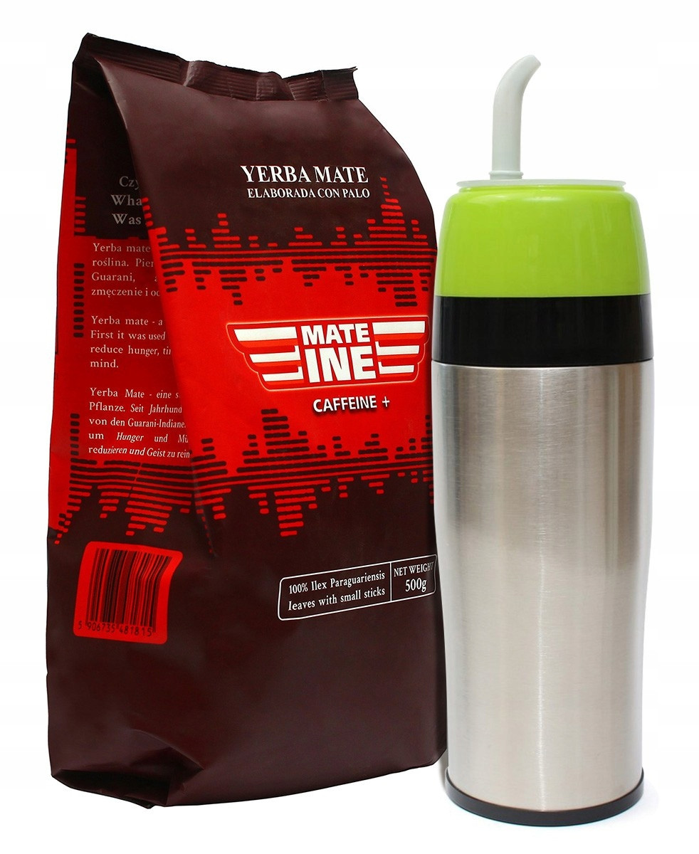 Yerba Mate cestovní set Yerbomos MateIne Caffeine 500g 0,5kg Paraguay