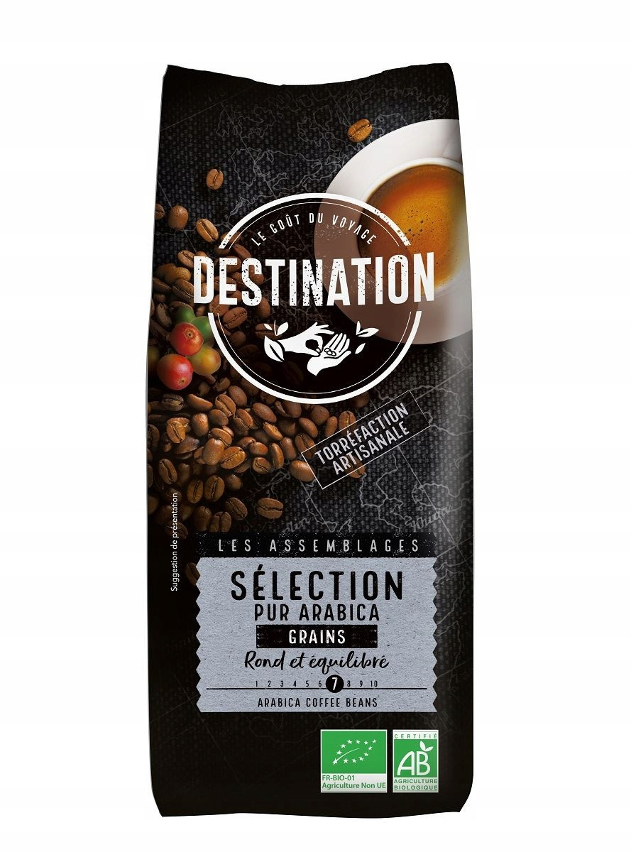 Destination Káva Zrnková Arabica 100 % Selection Bio 1 kg