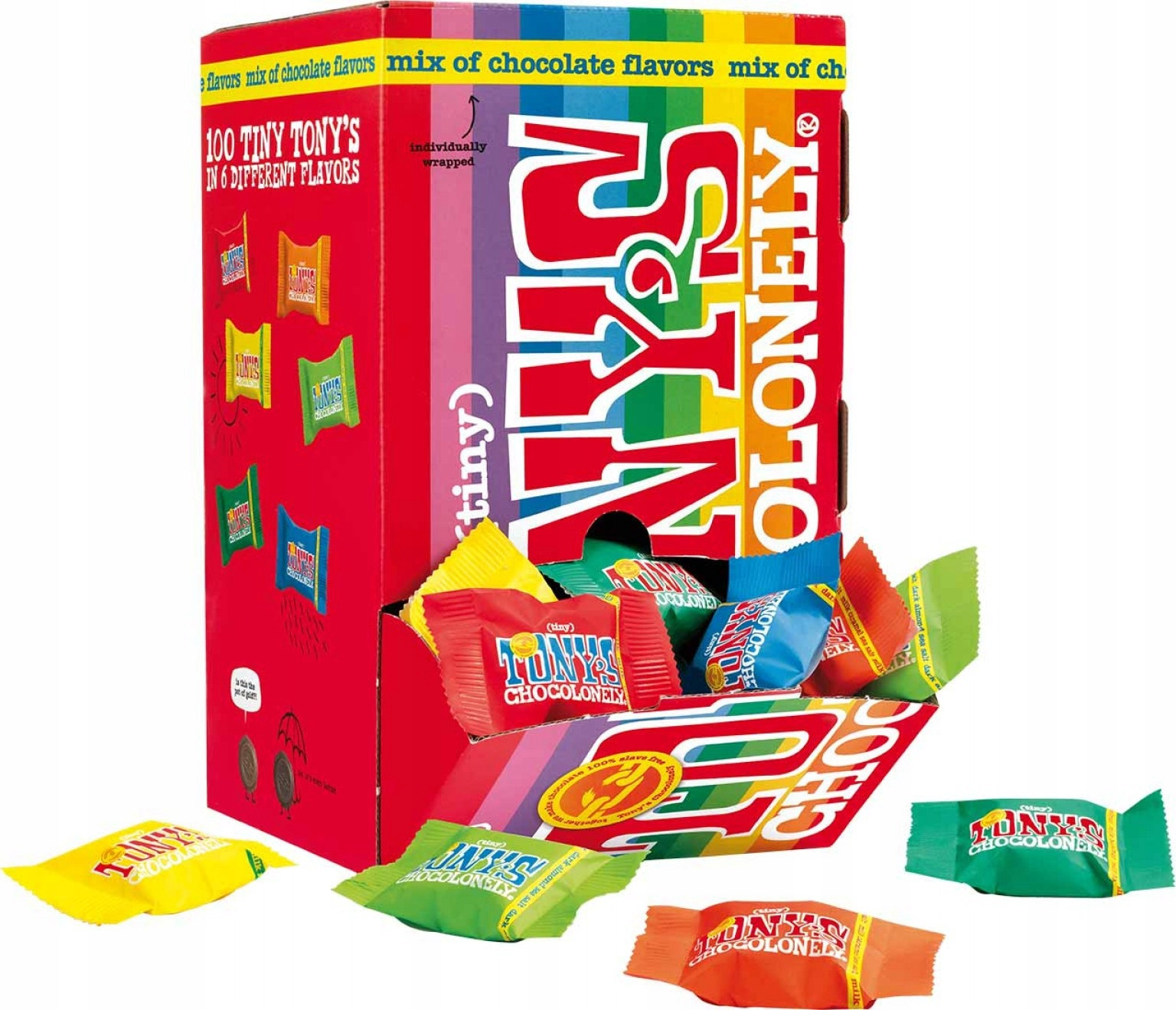 Tony's Tiny rainbox mix čokolád 100 ks čokoláda 900 g