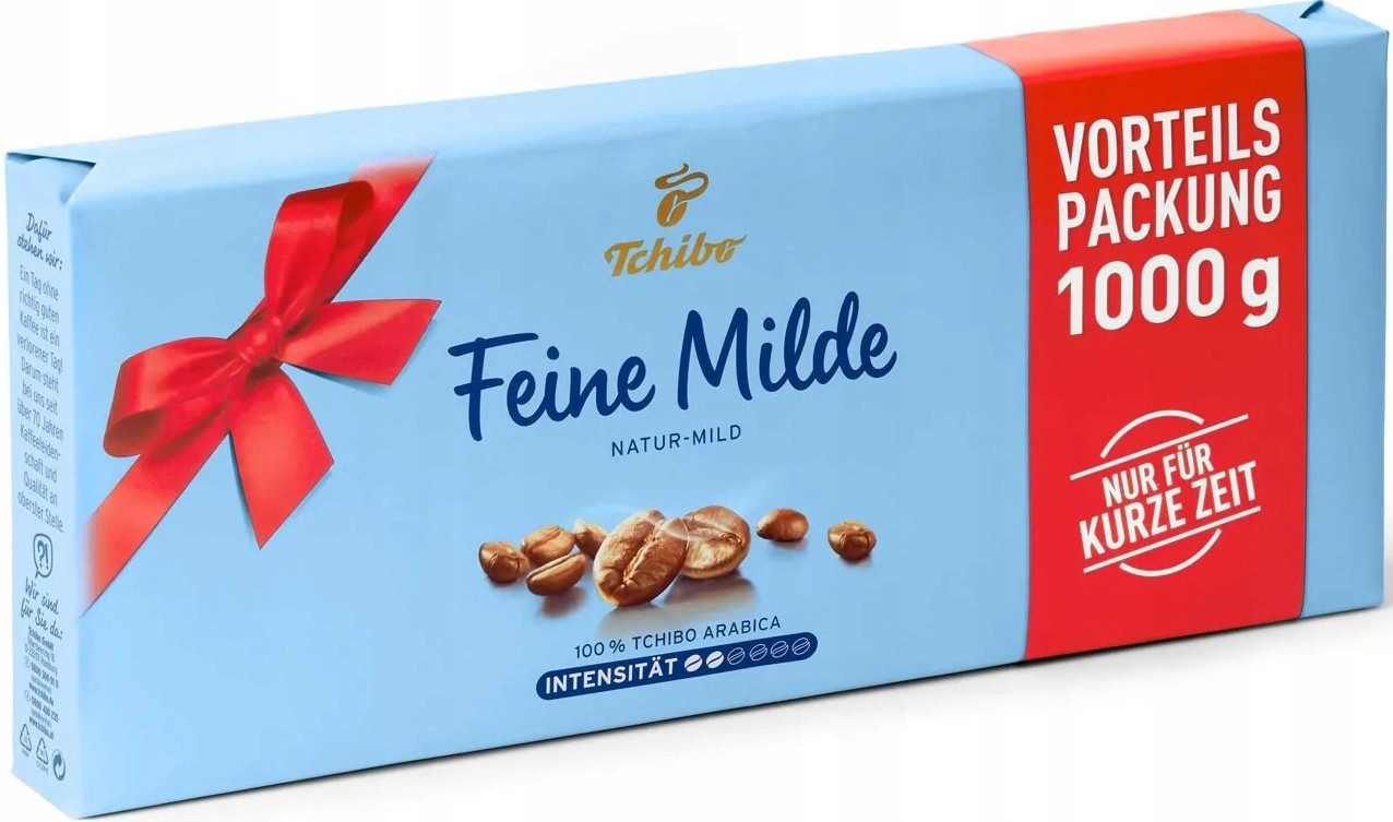 Tchibo Feine Milde Natur Mild mletá káva 1 kg 4 x 250 g Dovoz z Německa