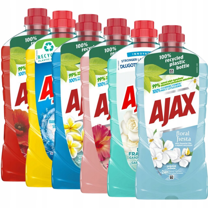 Ajax Floral Fiesta Univerzální prostředek na mytí podlah Mix vůní 6x1L