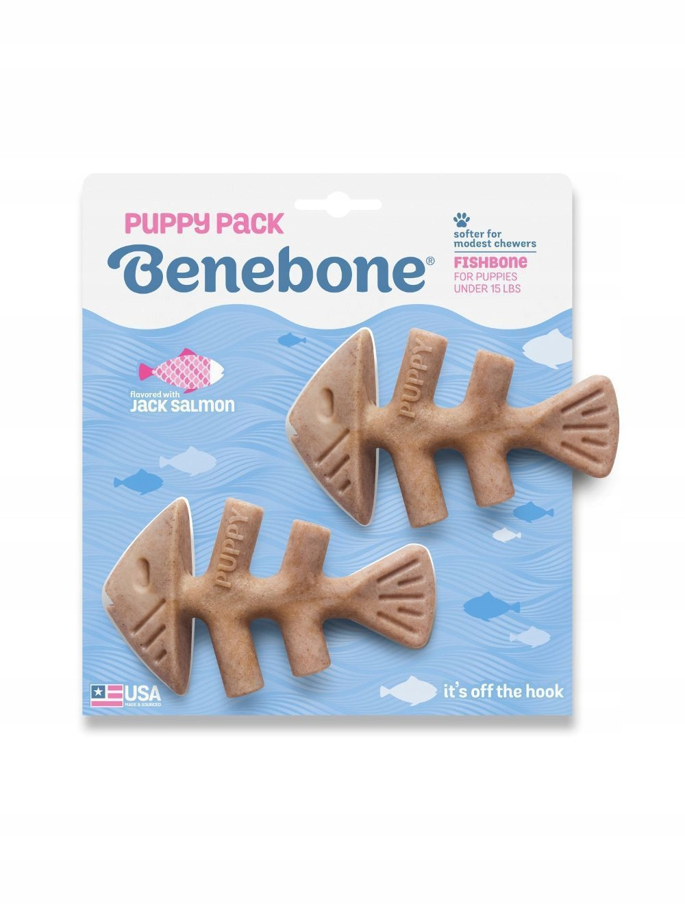 Benebone Rybí Kost Puppy 2-BAL Mini 12CM