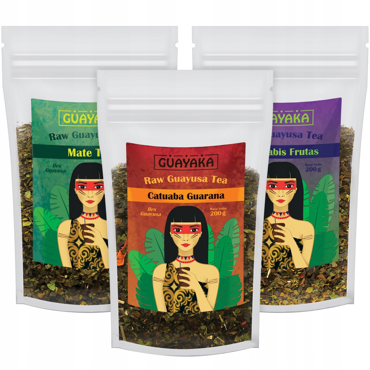 Ilex Guayusa Guayaka Organická energie 3x200g