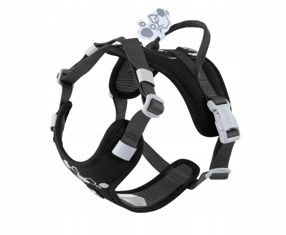 Postroj pro psa Hurtta Raven velikost: 40-50 beztlakový, odolný, reflexní